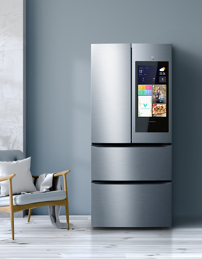 云米冰箱 bcd-462wmla 智能冰箱wifi大屏幕法式多门 家用电冰箱 - 启